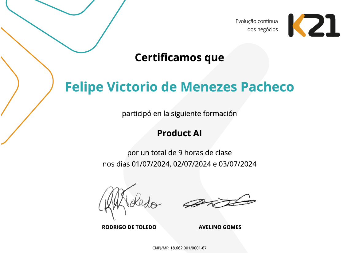 Certificado K21